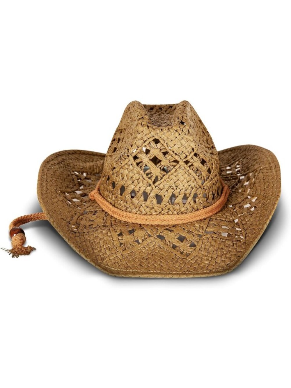 Stylish Women's Straw Cowboy Hat with Rope Design | Western Fashion | Sun